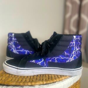 Vans Sk8-Hi Black & Purple Lighting Shoes